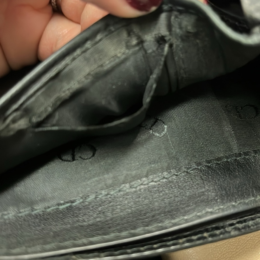 CHRISTIAN DIOR VINTAGE WALLET- black leather - Picture 8 of 8